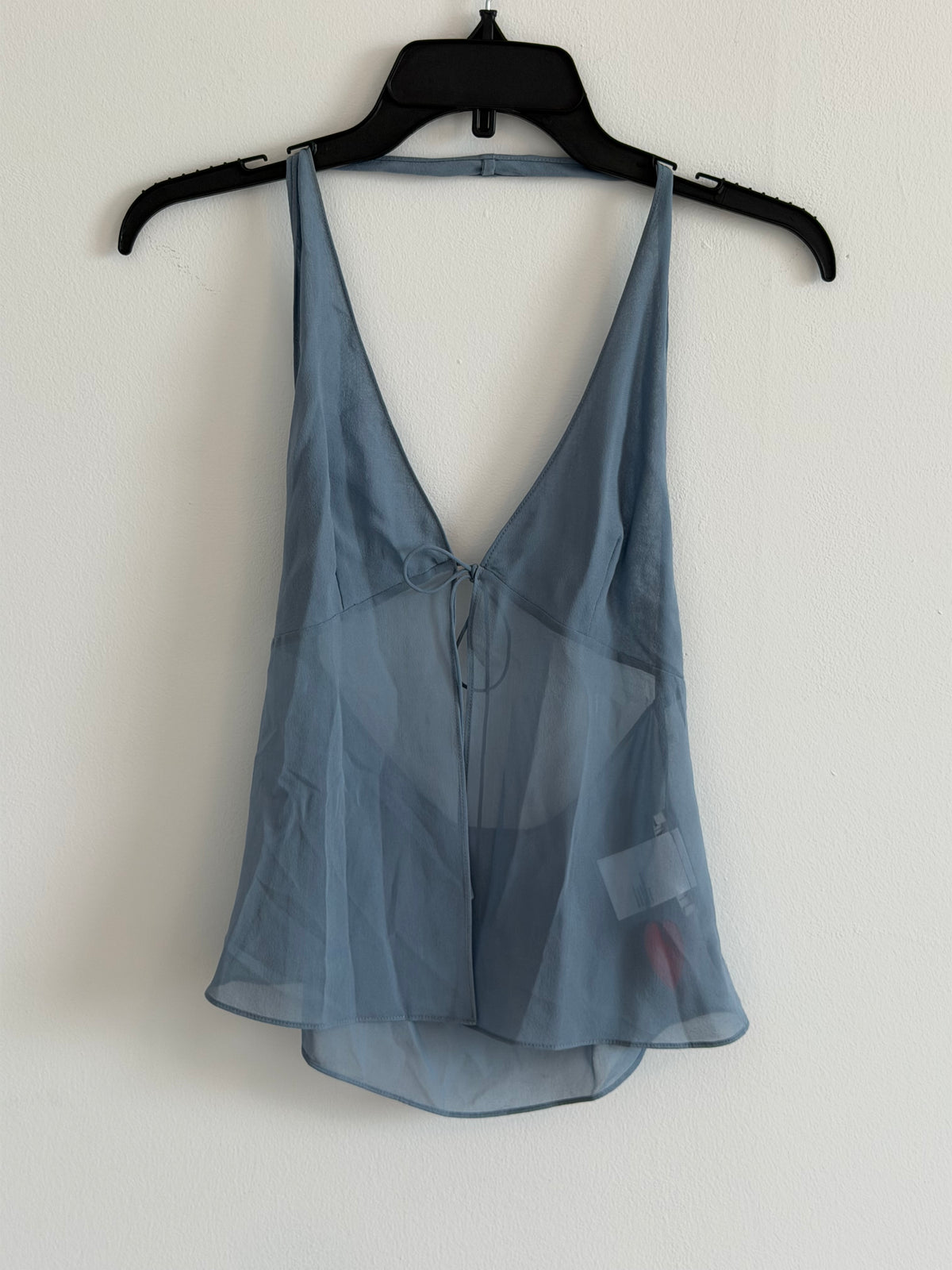 Venroy Blue Silk Top