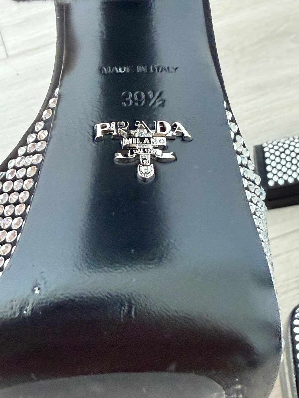 Prada Crystal Platform Heels