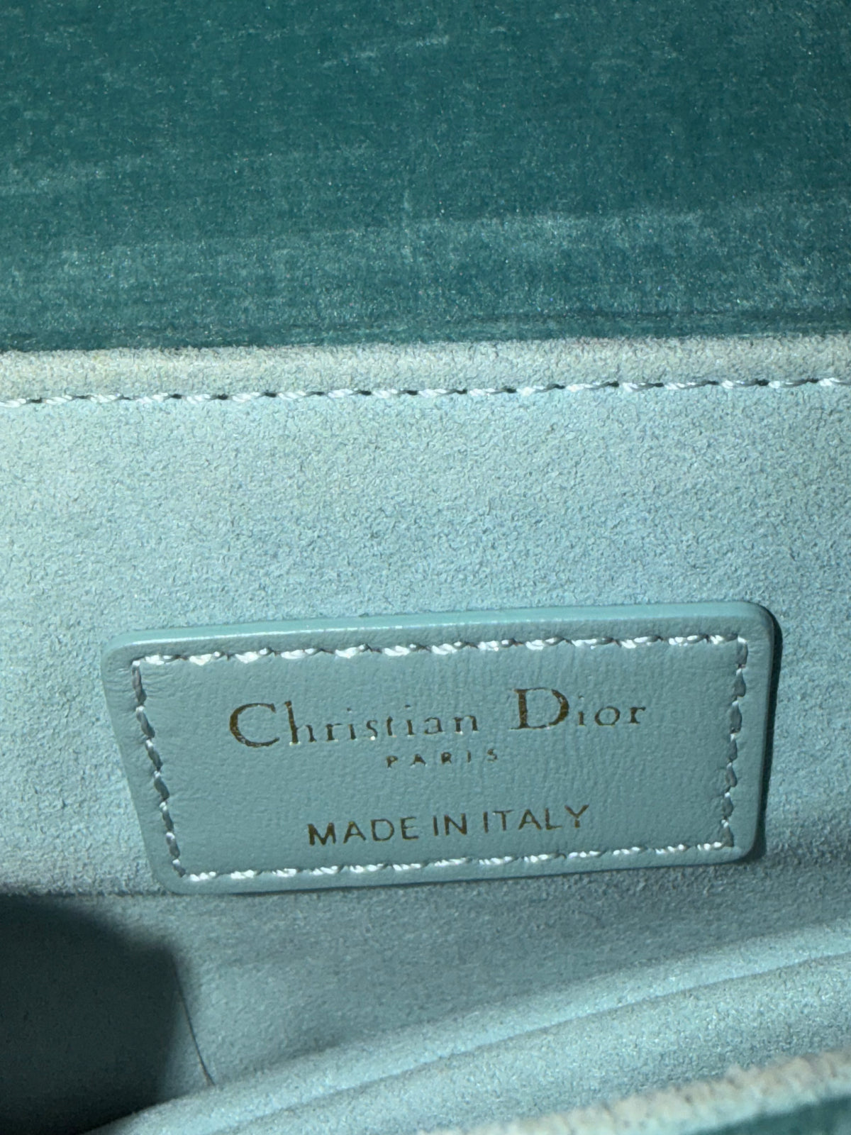 Dior - Mini Velvet Saddle Bag