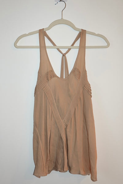 Haute Hippie - Silk Beige Top