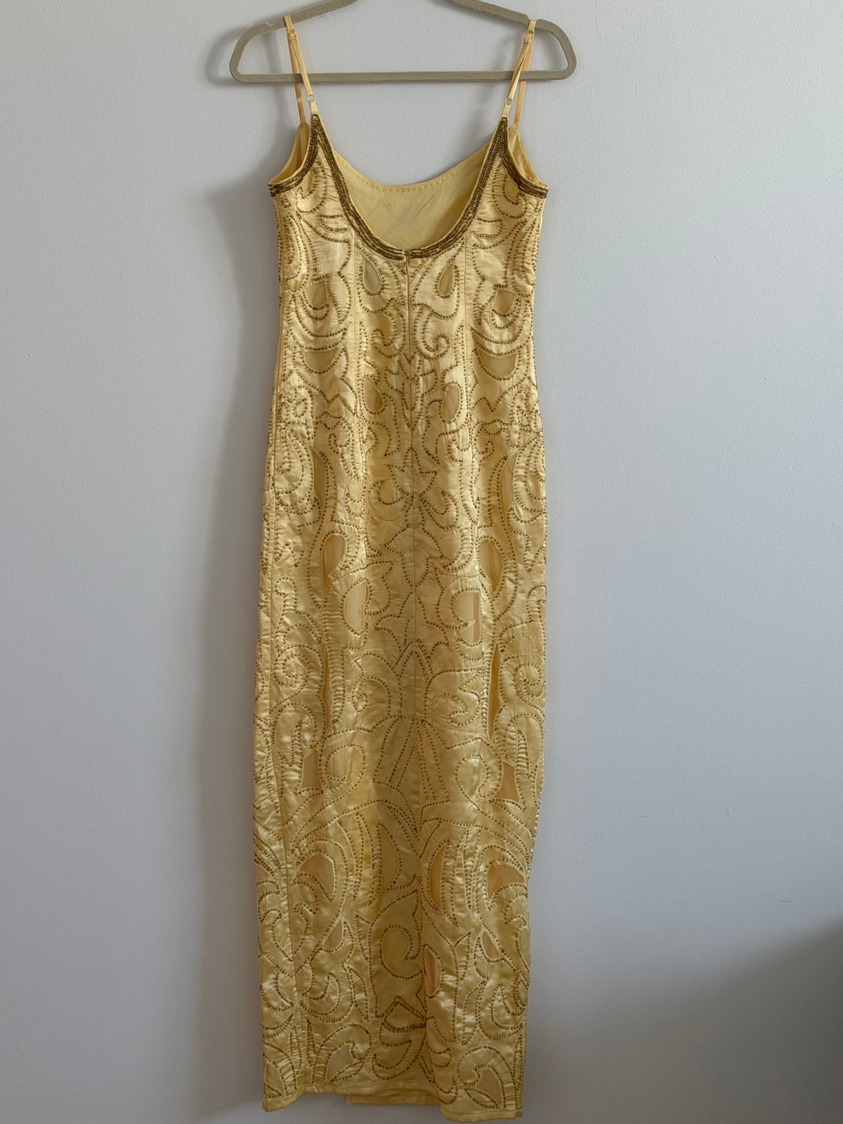 Yellow Embroidered Gown