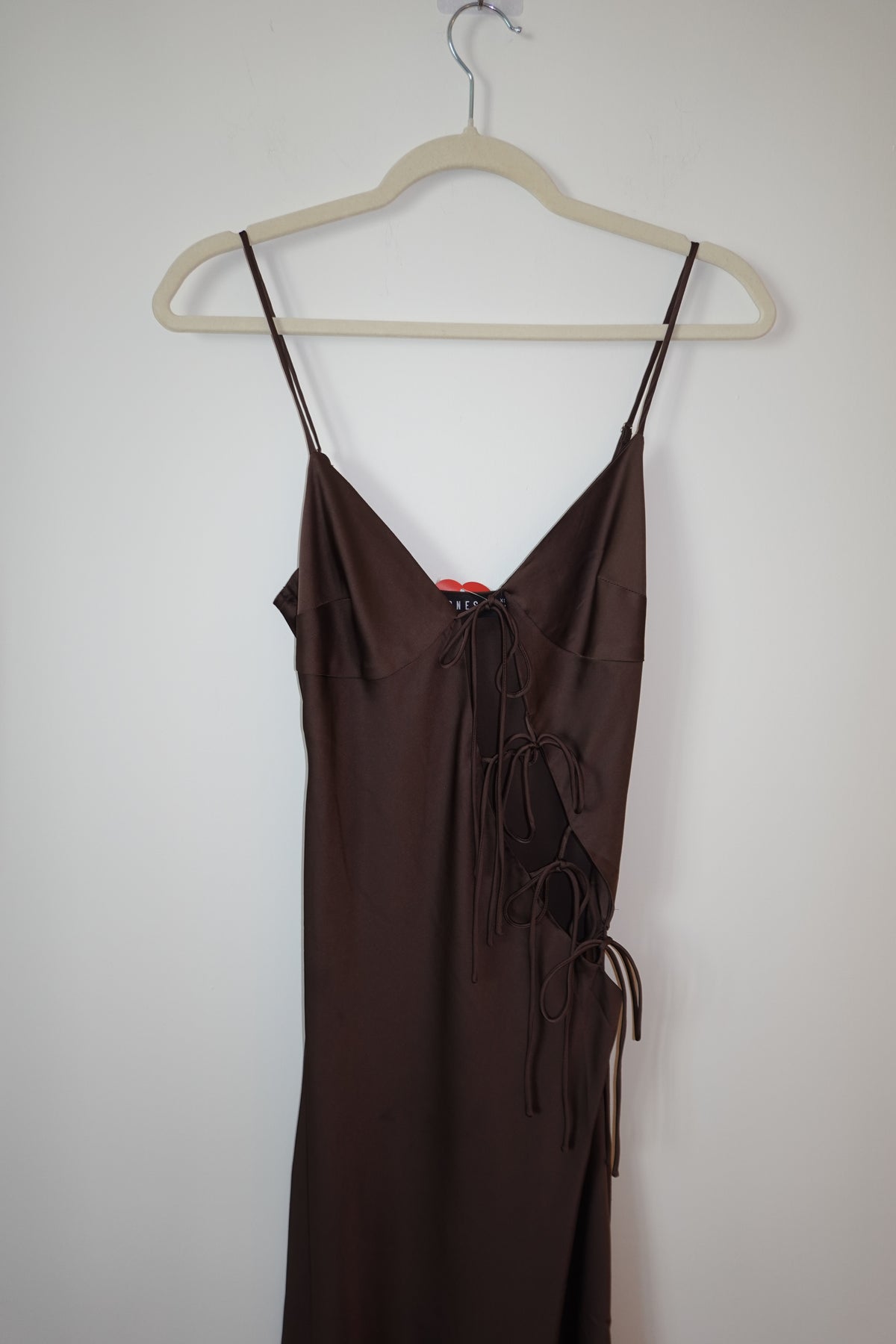 Lioness - Brown Tie Dress