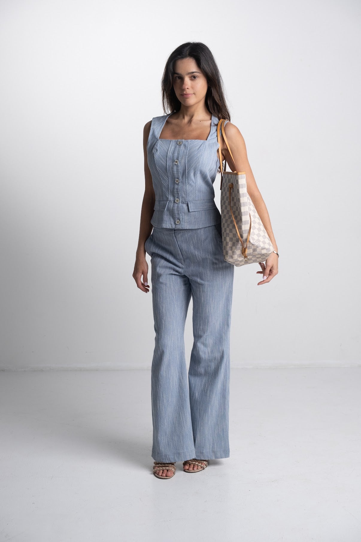 Ramy Brook - Blue Tweed Set