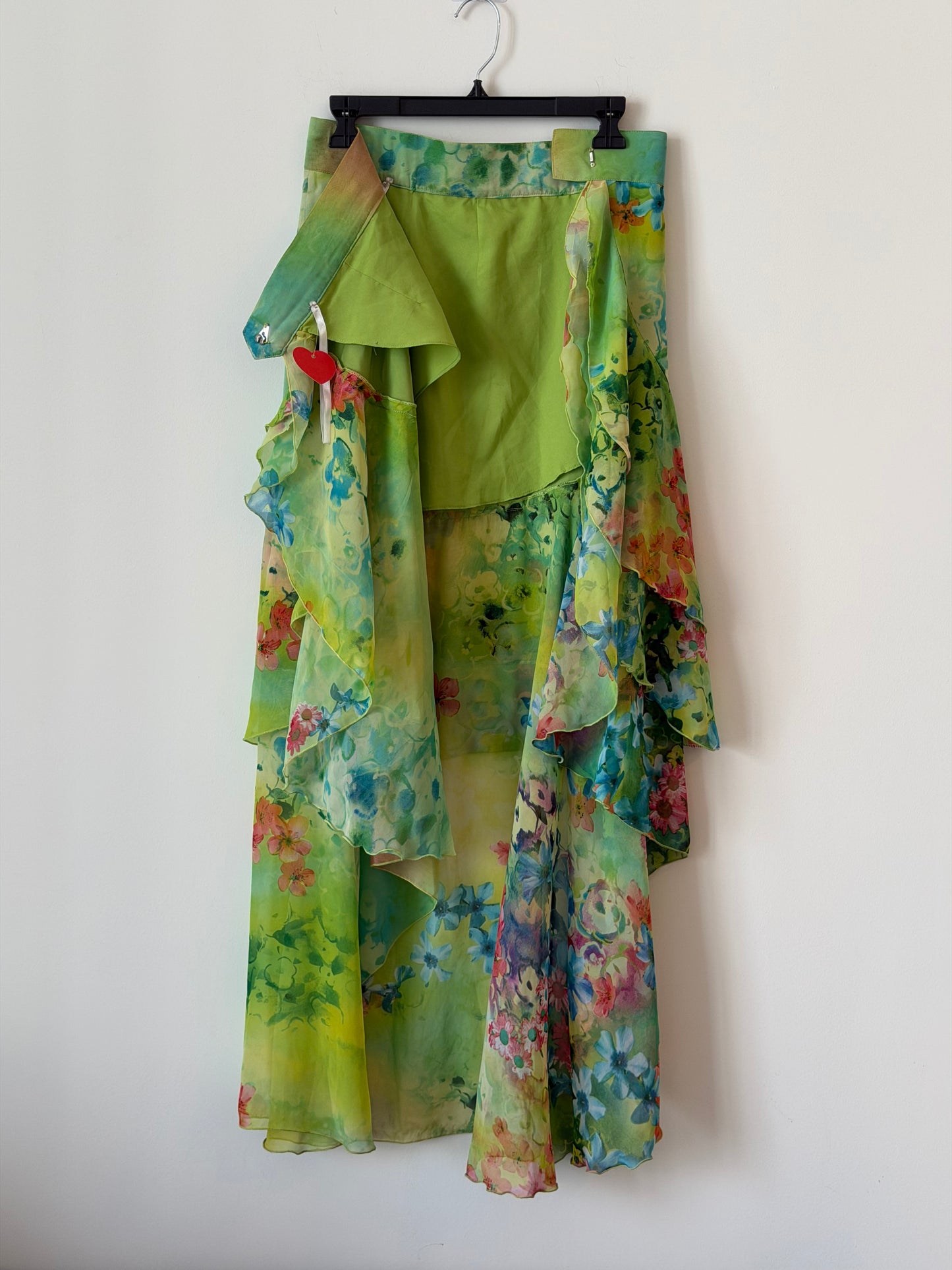 Watercolor Asymmetrical Skirt