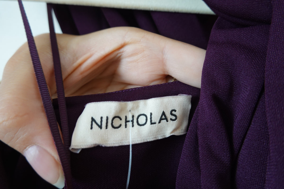 Nicholas - Plum Hooded Gown