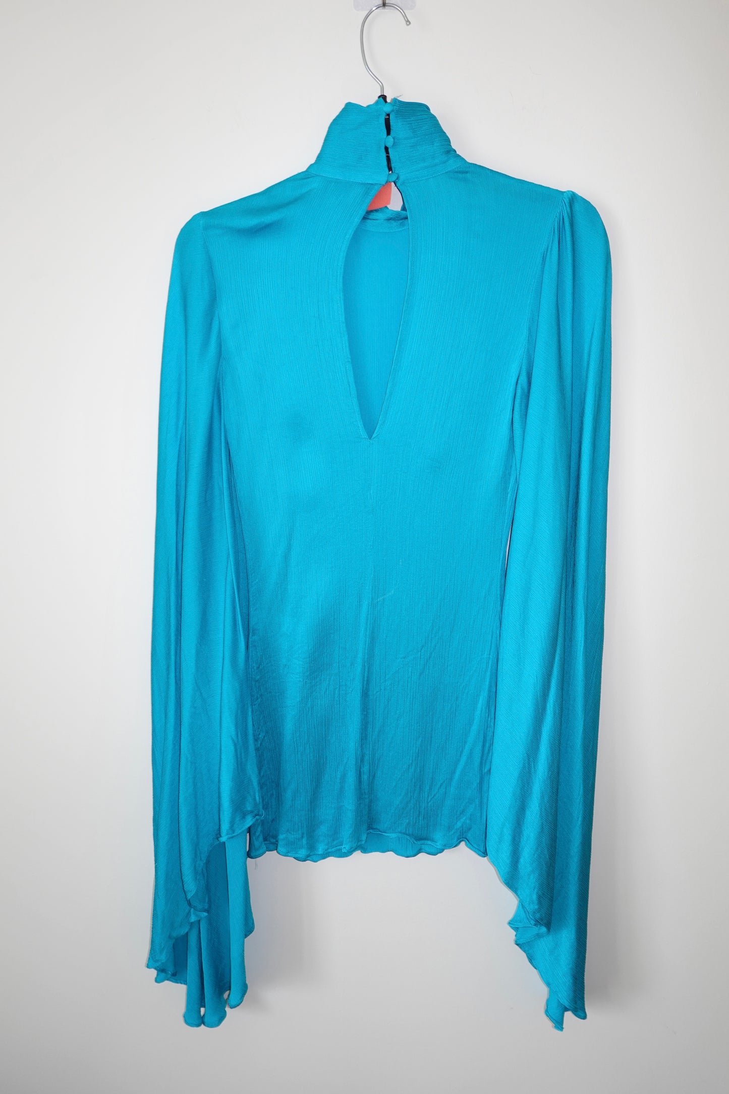 Rat & Boa - Aqua Long Sleeve Mini Dress
