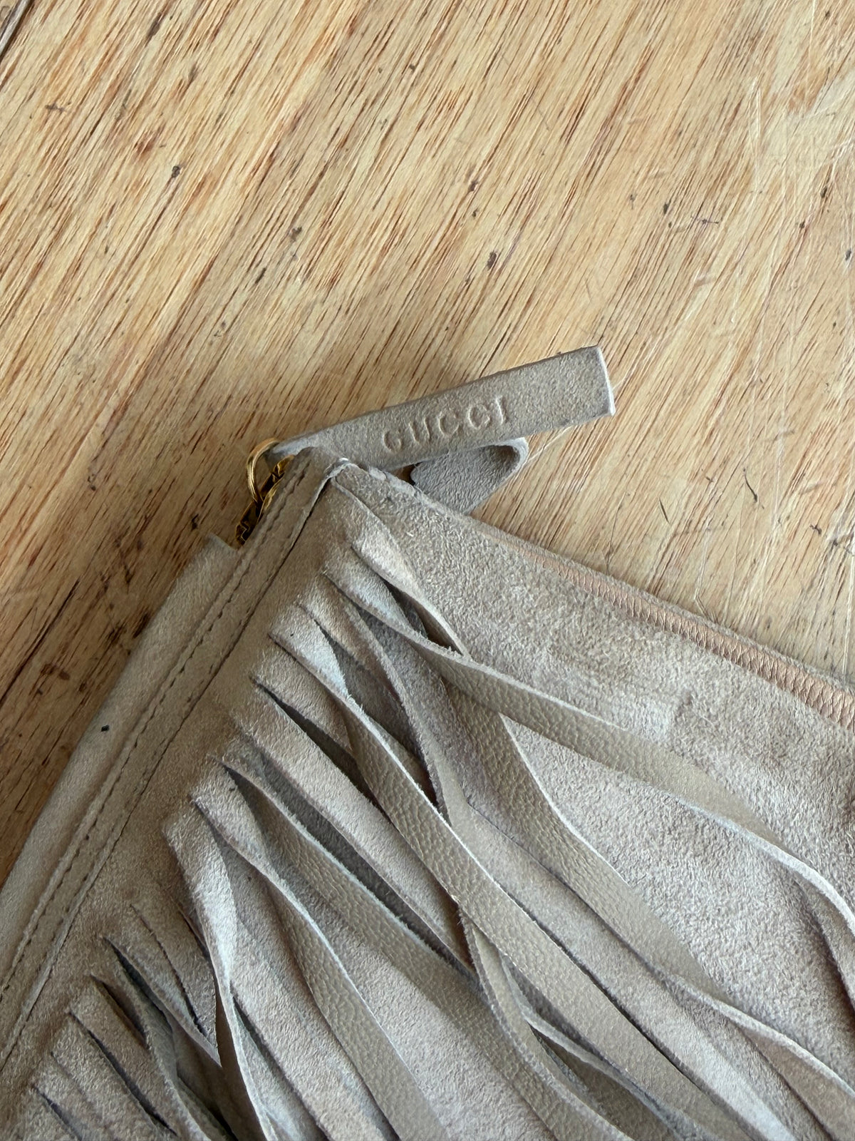 Gucci - Suede Fringe Tall Boots
