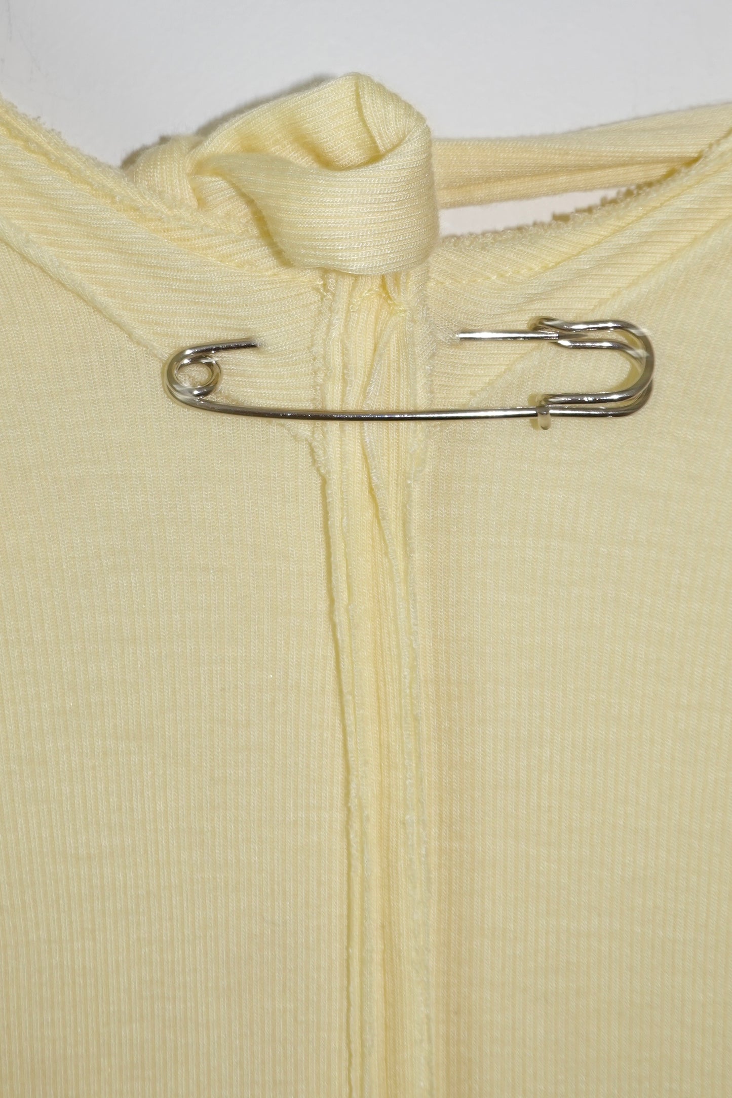 Butter Yellow Halter Mini Dress