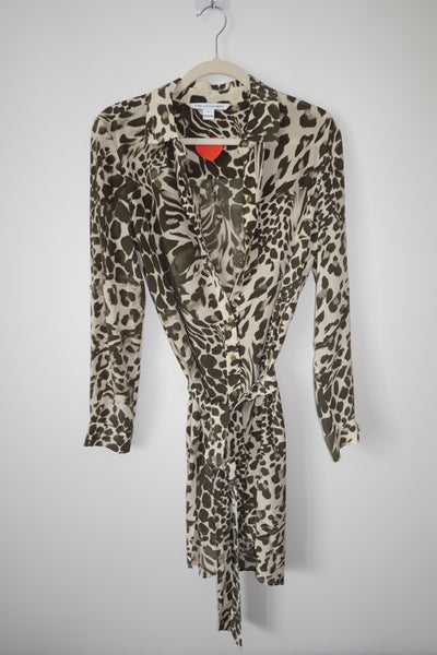 Dianne Von Furstenburg - Silk Animal Print Dress