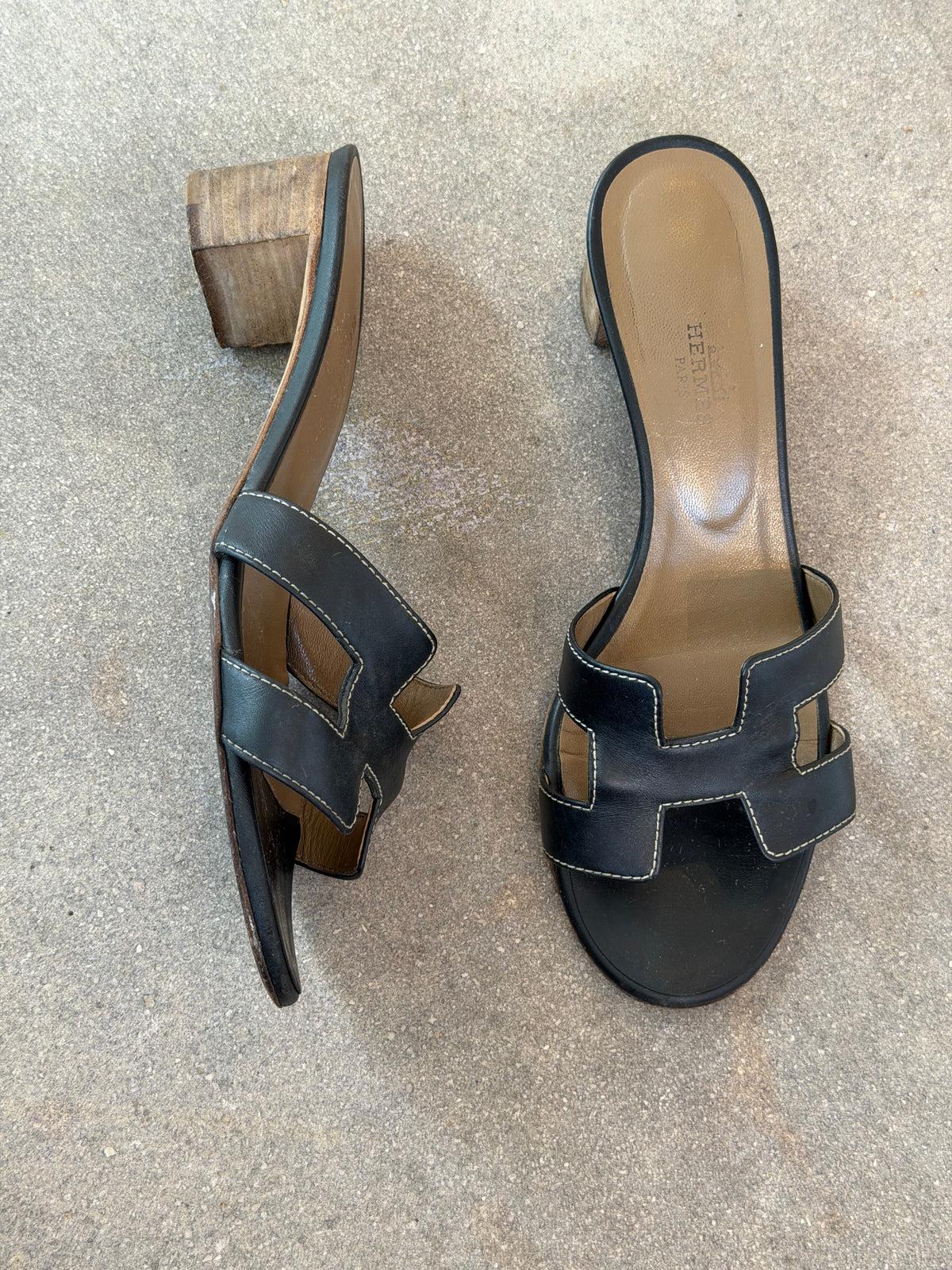 Hermes - Oasis Block Heel Sandals