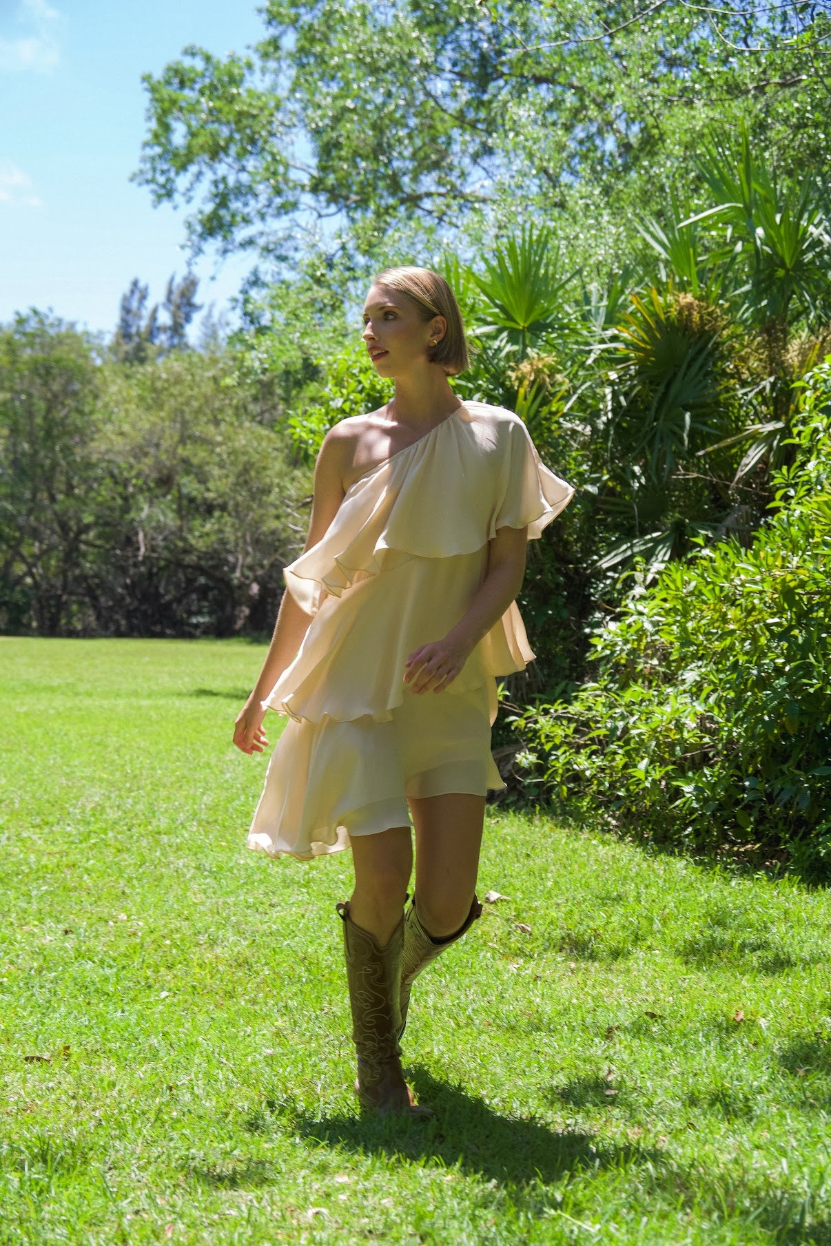 Haute Hippie - Blush Layered Silk dress
