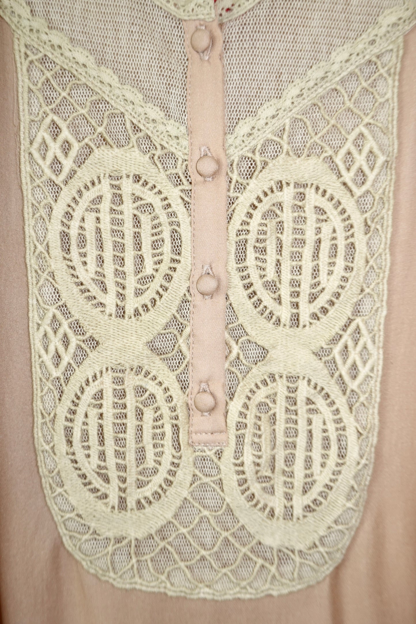 Vintage - Crotchet & Silk Top