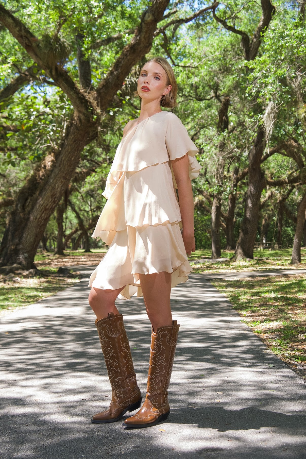 Haute Hippie - Blush Layered Silk dress