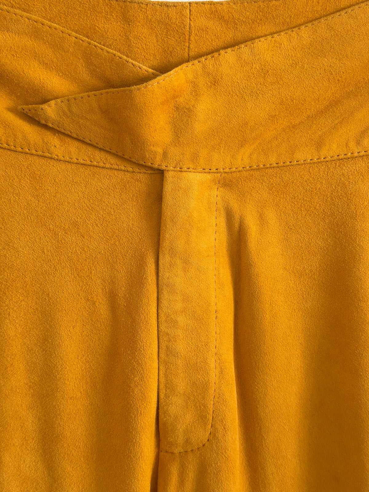 Mustard Suede Pants