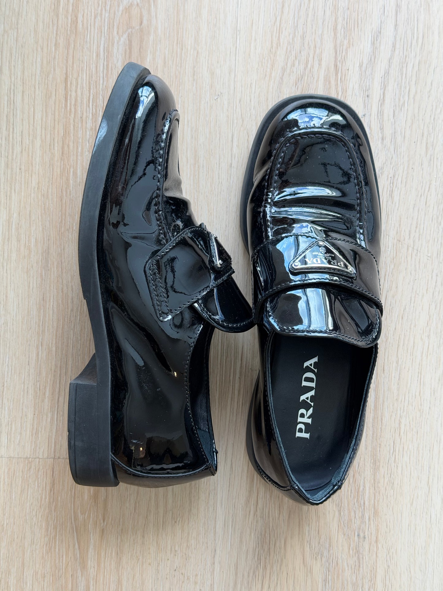 Prada - Patent Leather Loafers
