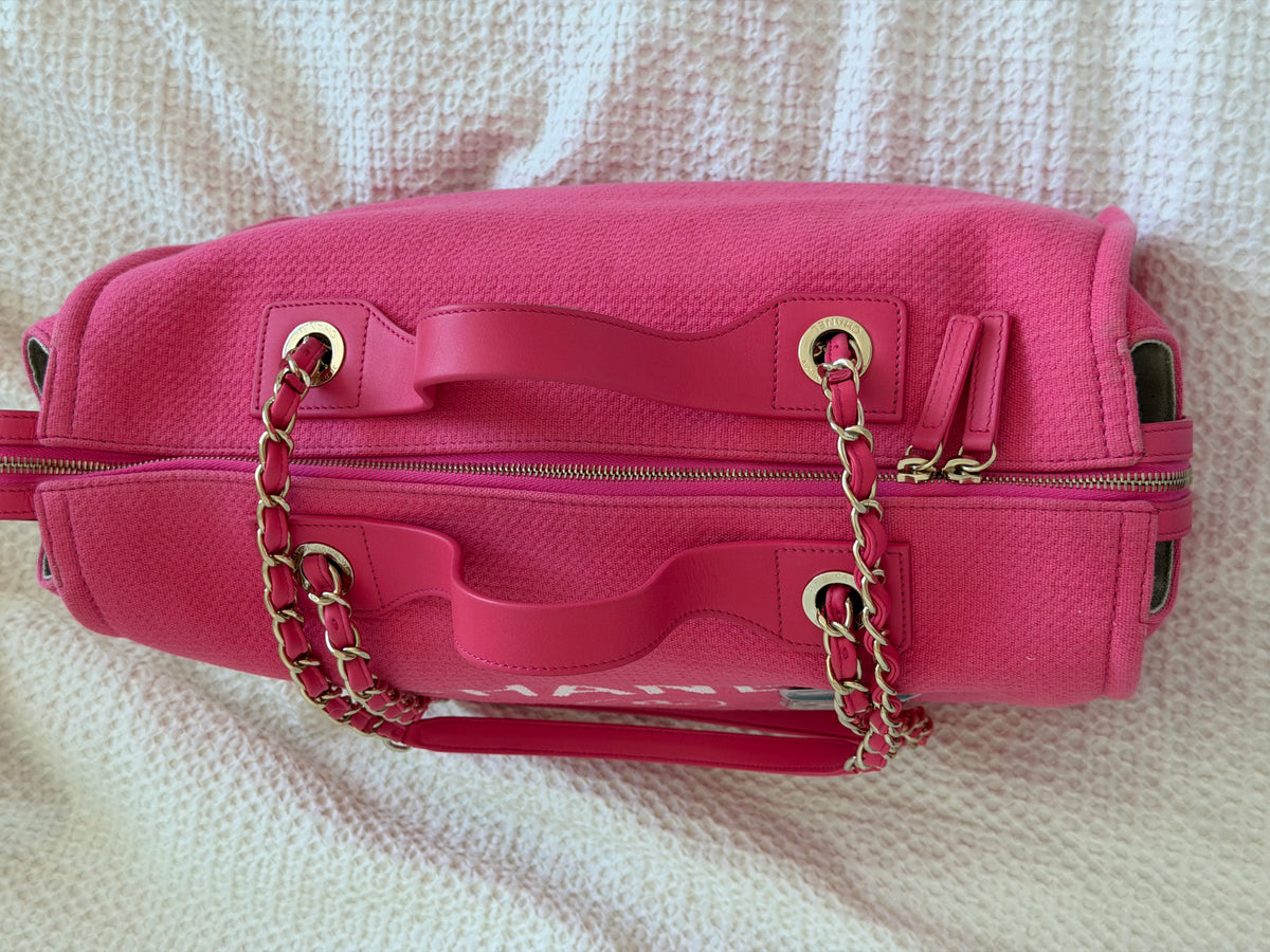 Pink Chanel Deauville Duffle