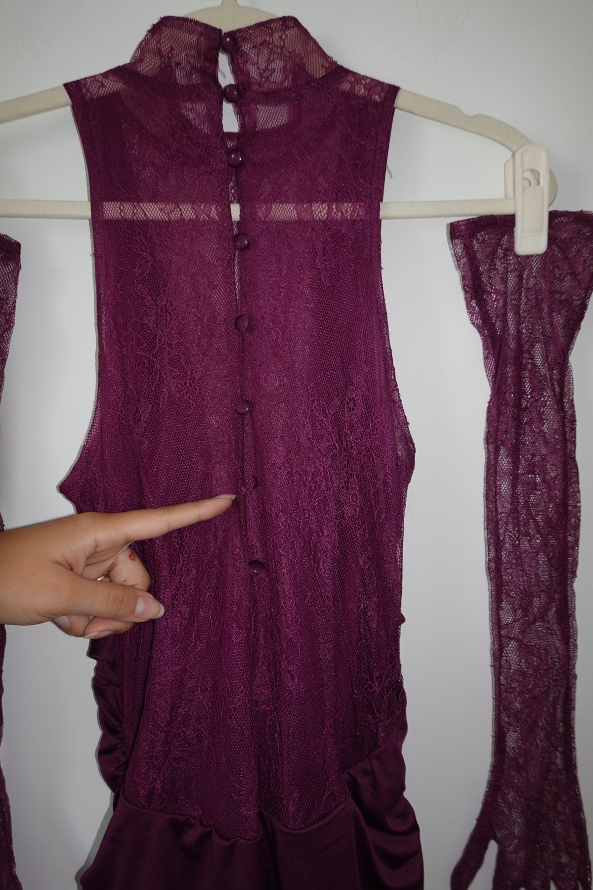 Innovare Denim - Magenta Lace Gown