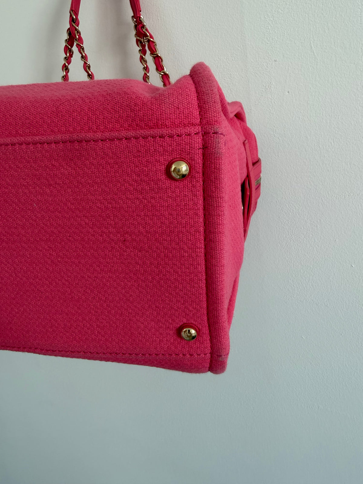 Pink Chanel Deauville Duffle