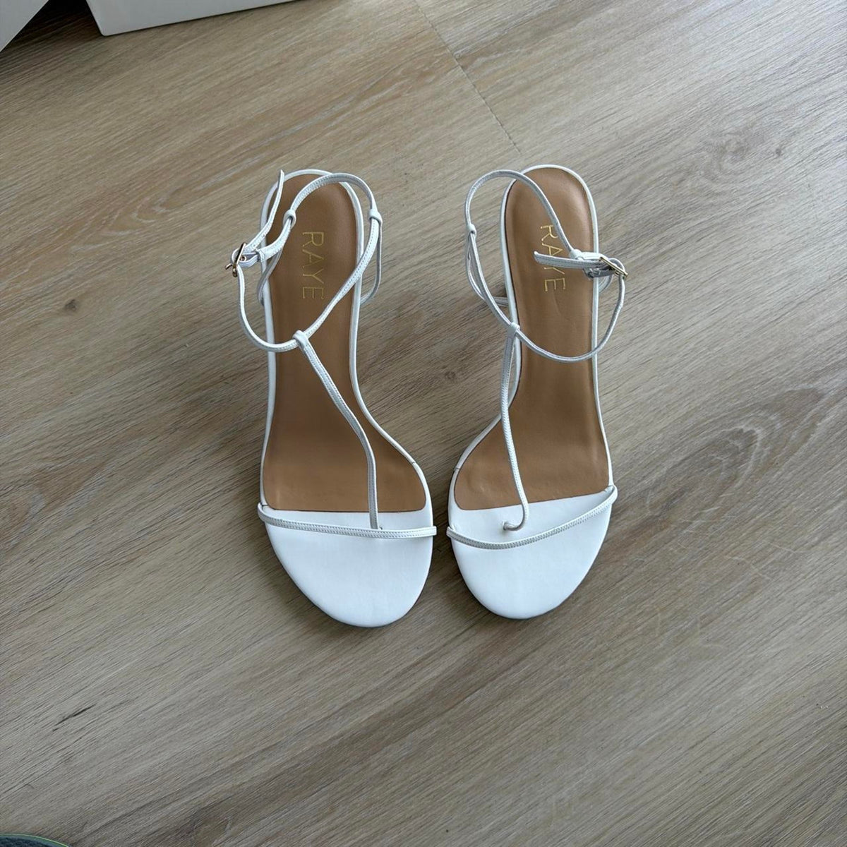 Raye - White Sandal Heels