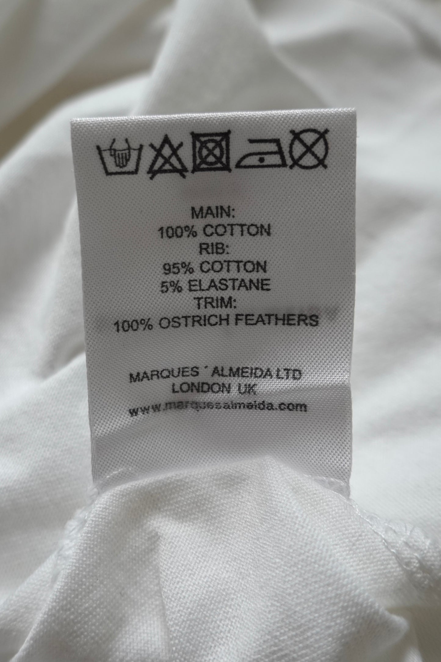 Marques Almeida - Feather Hem T-Shirt