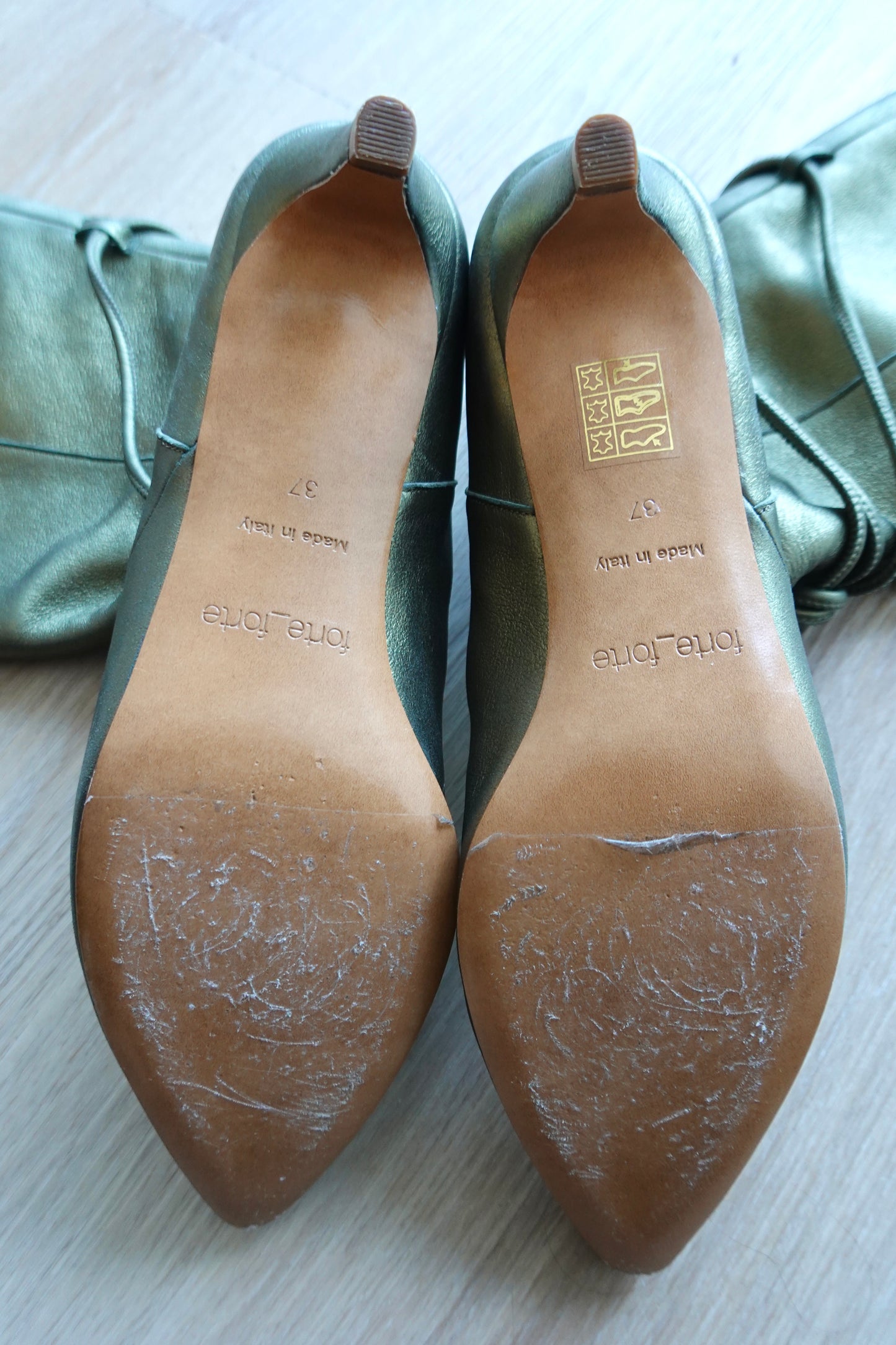 Forte Forte - Green Metallic Boots