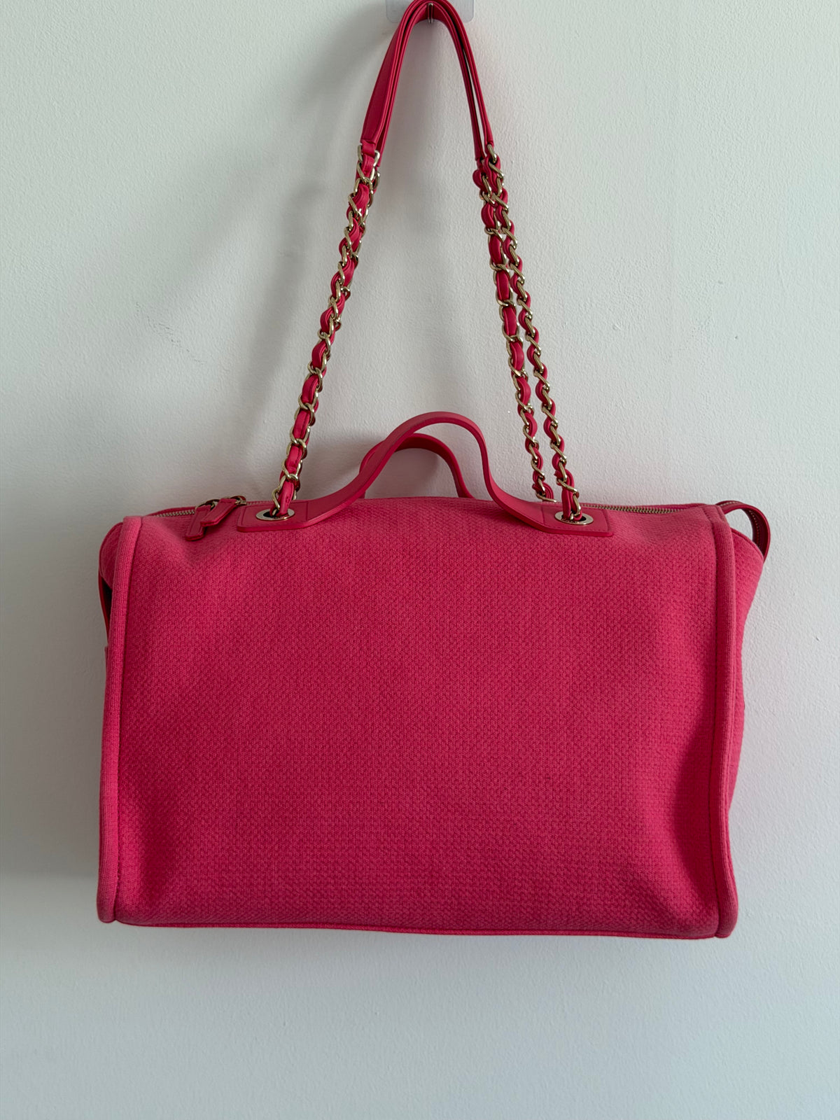 Pink Chanel Deauville Duffle