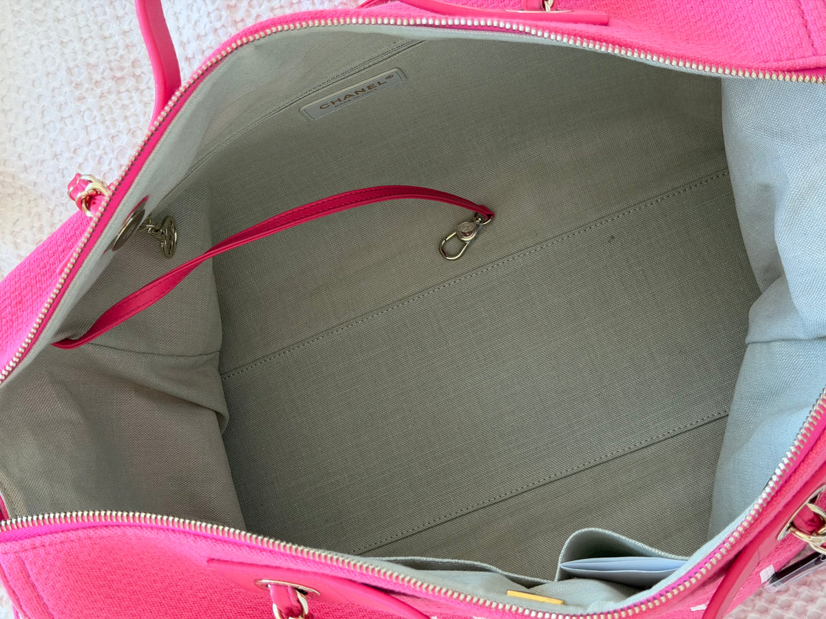 Pink Chanel Deauville Duffle