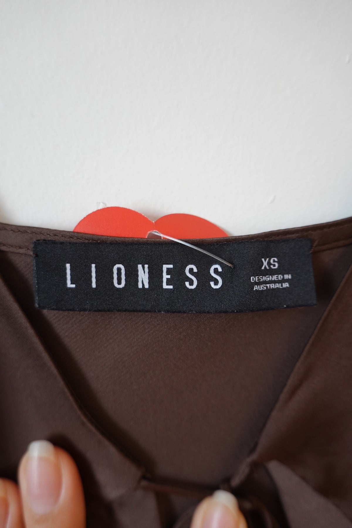 Lioness - Brown Tie Dress