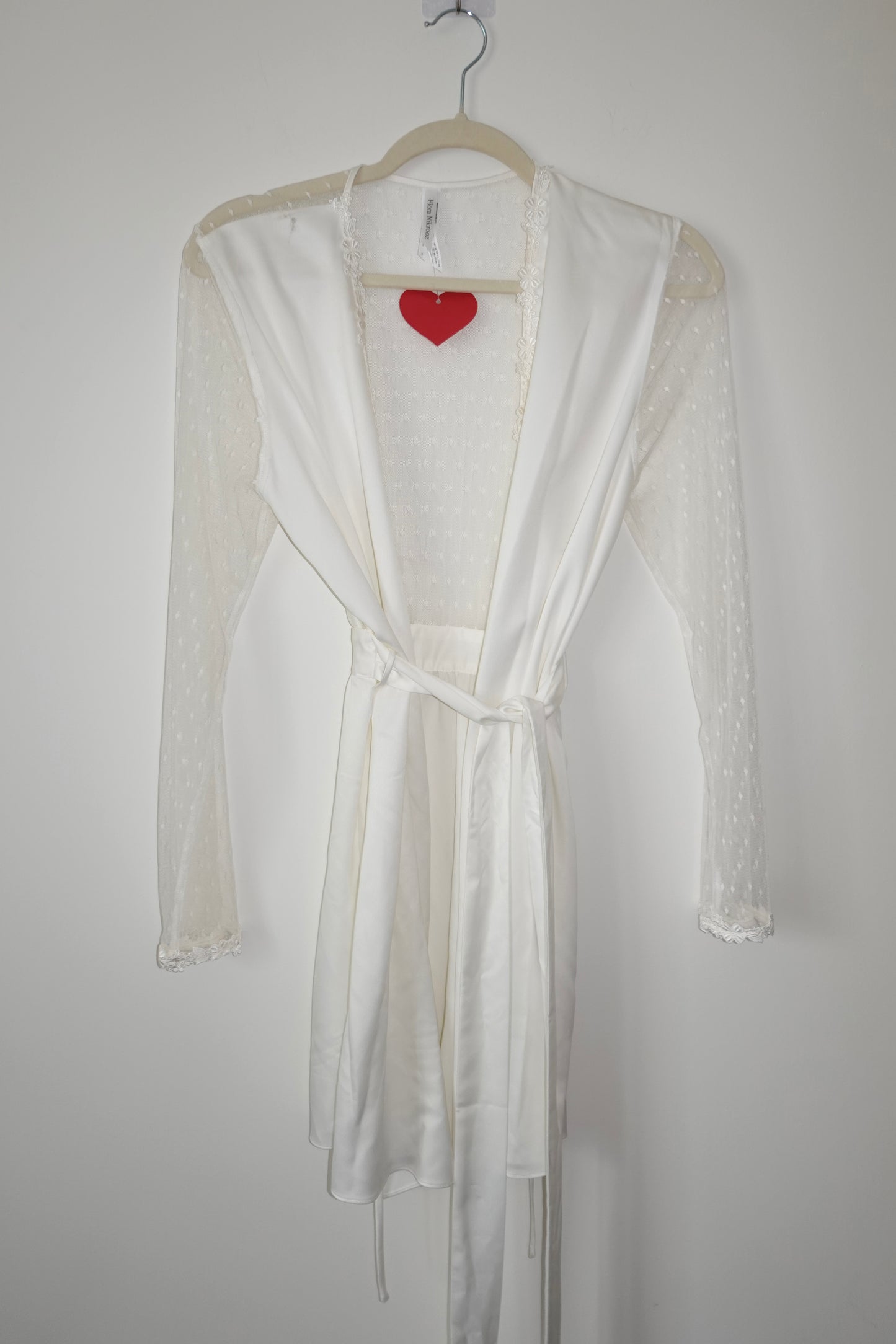 Flora Nikrooz - White Lace Slip & Robe