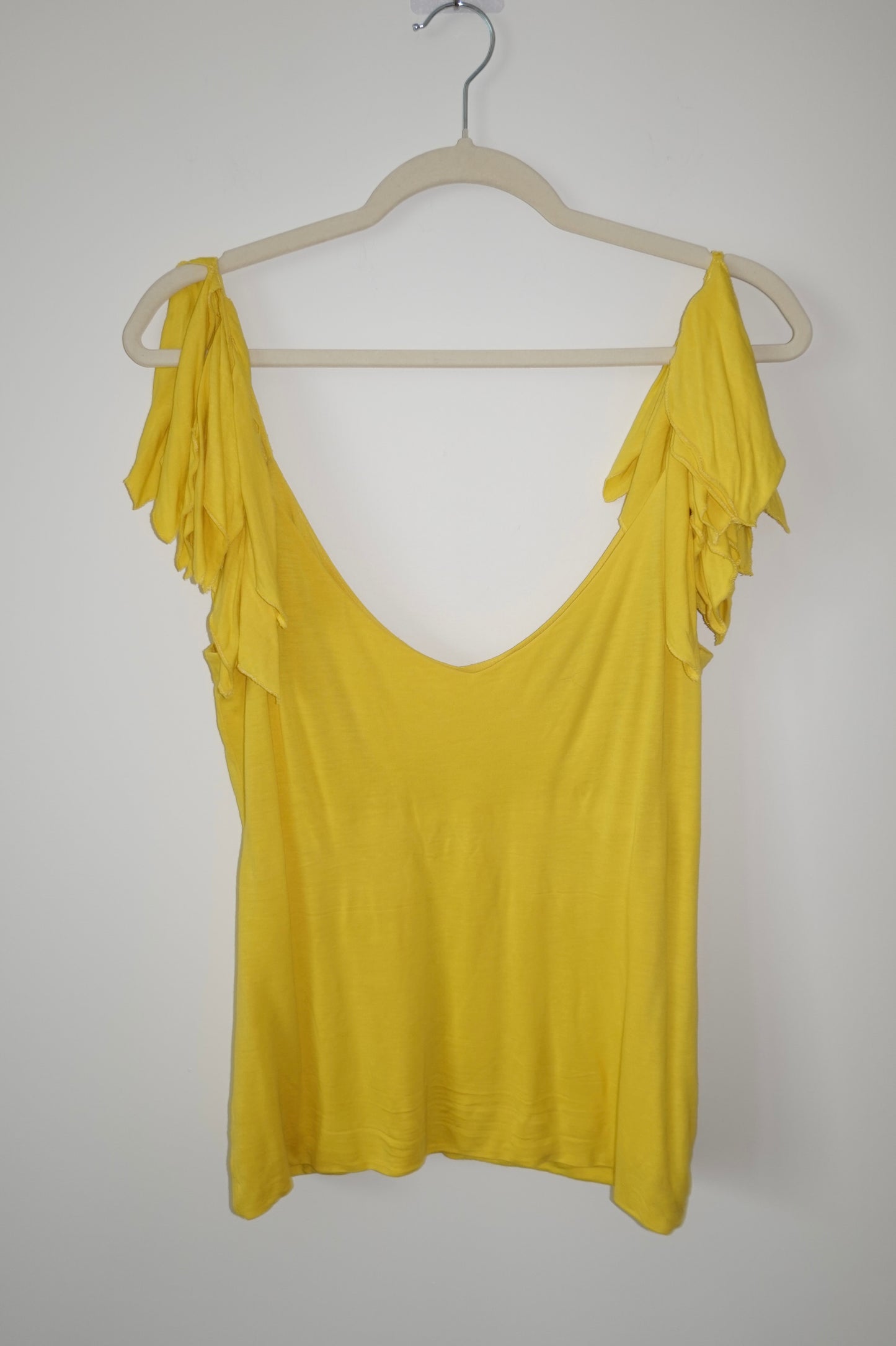Ralph Lauren - Yellow Ruffle Strap Top