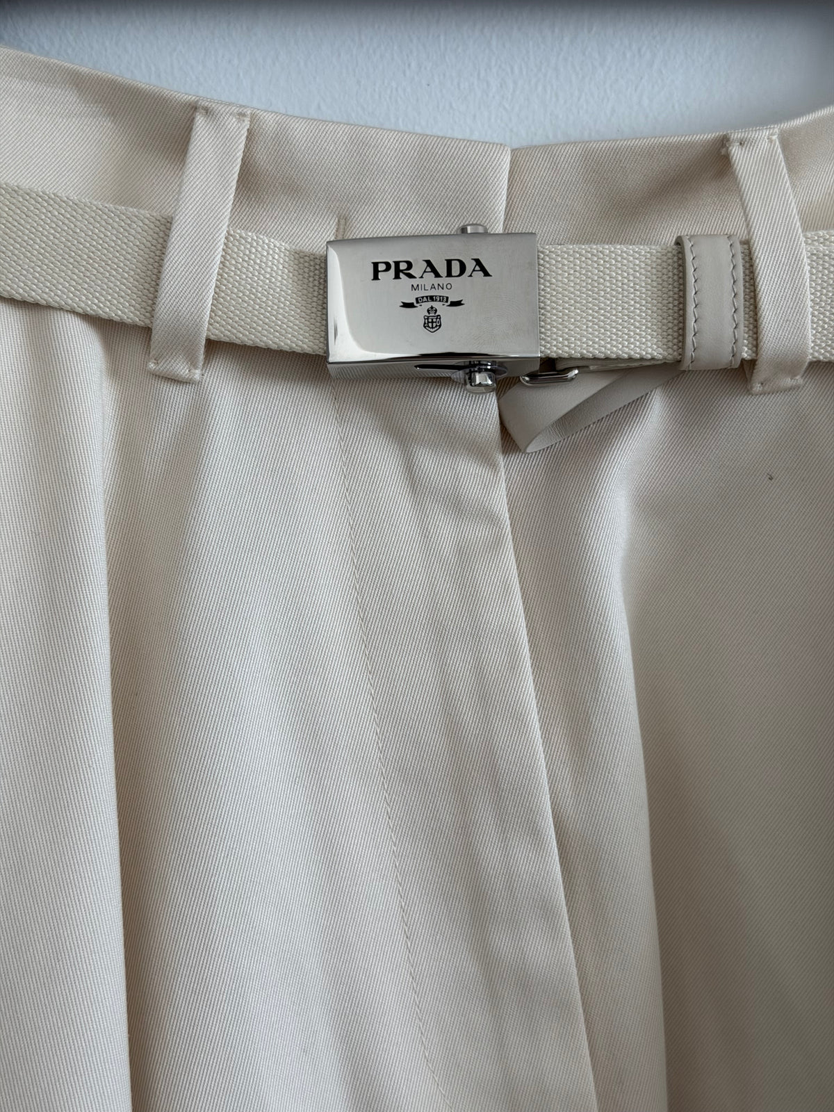 Prada Khaki Midi Skirt