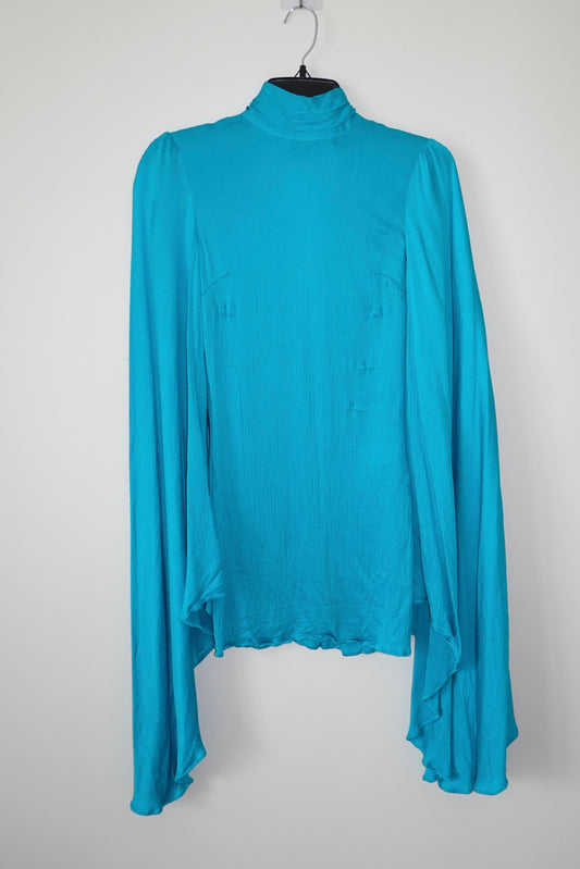 Rat & Boa - Aqua Long Sleeve Mini Dress