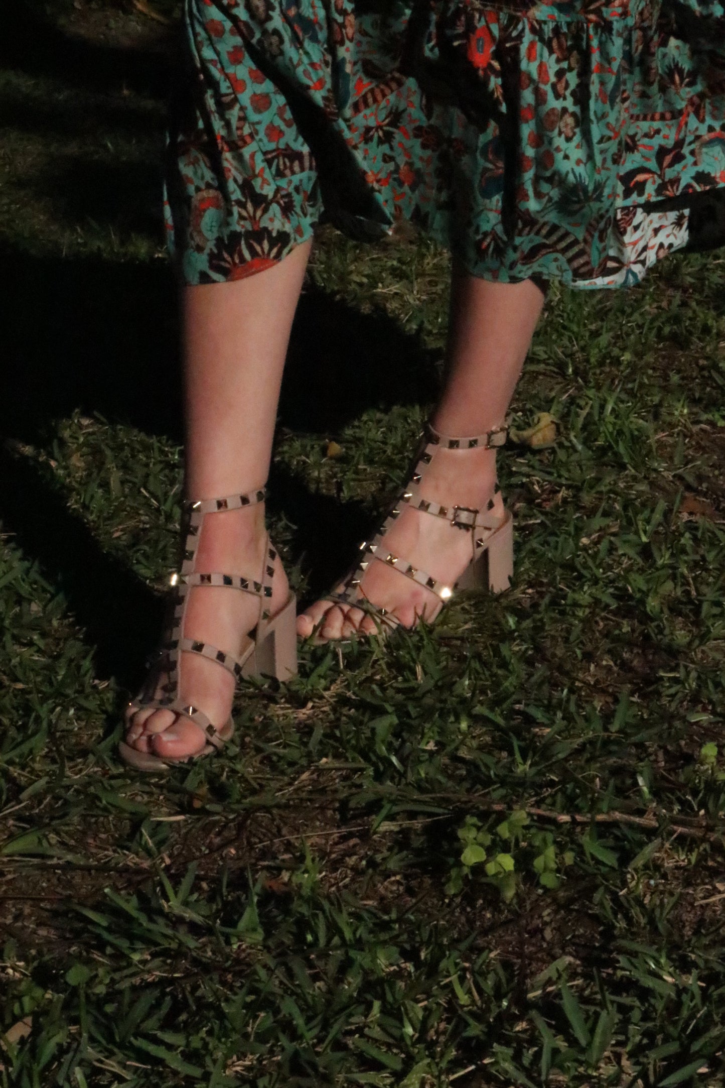 Valentino - Nude Rockstud Sandals