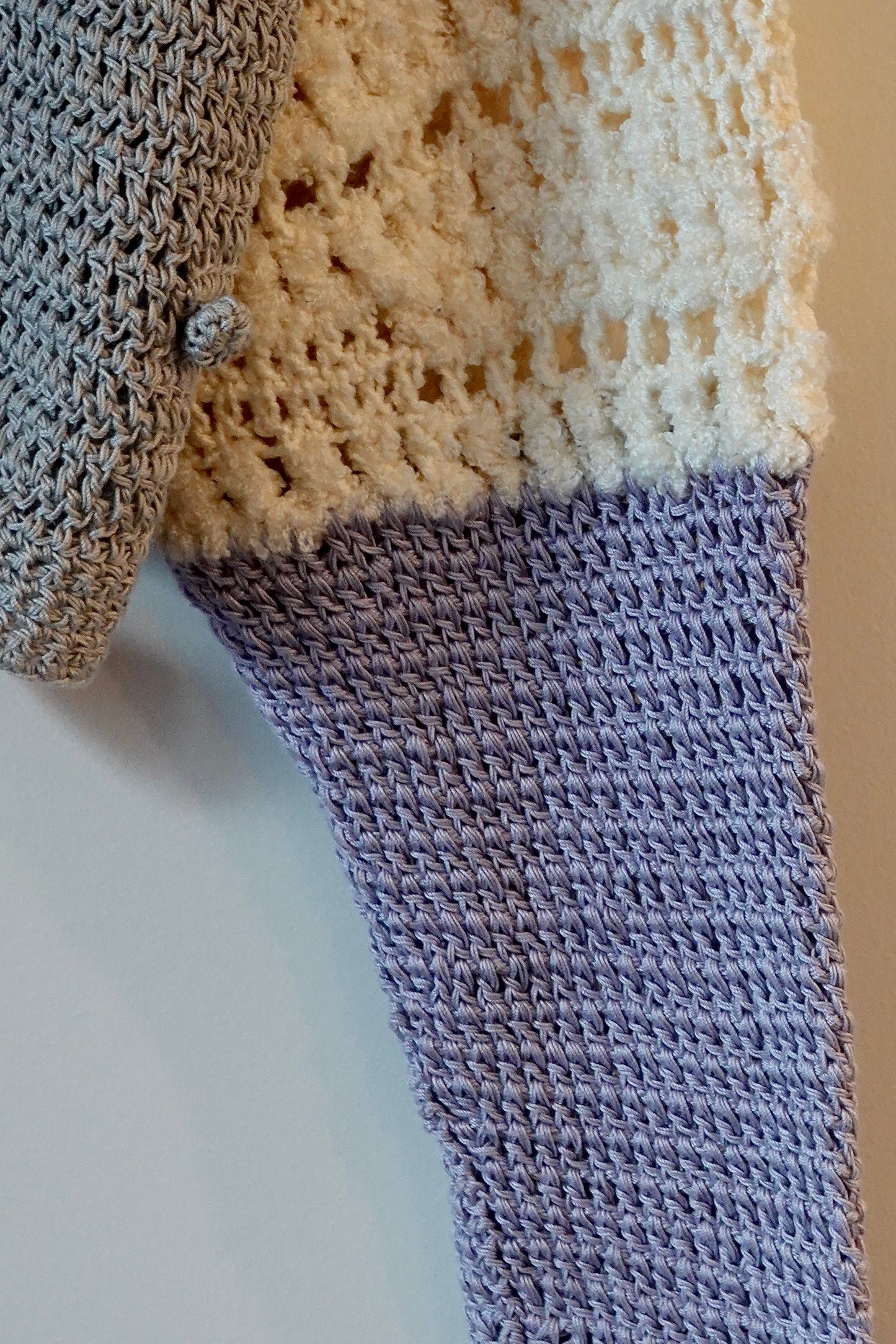 Mixed Knits Wrap Sweater