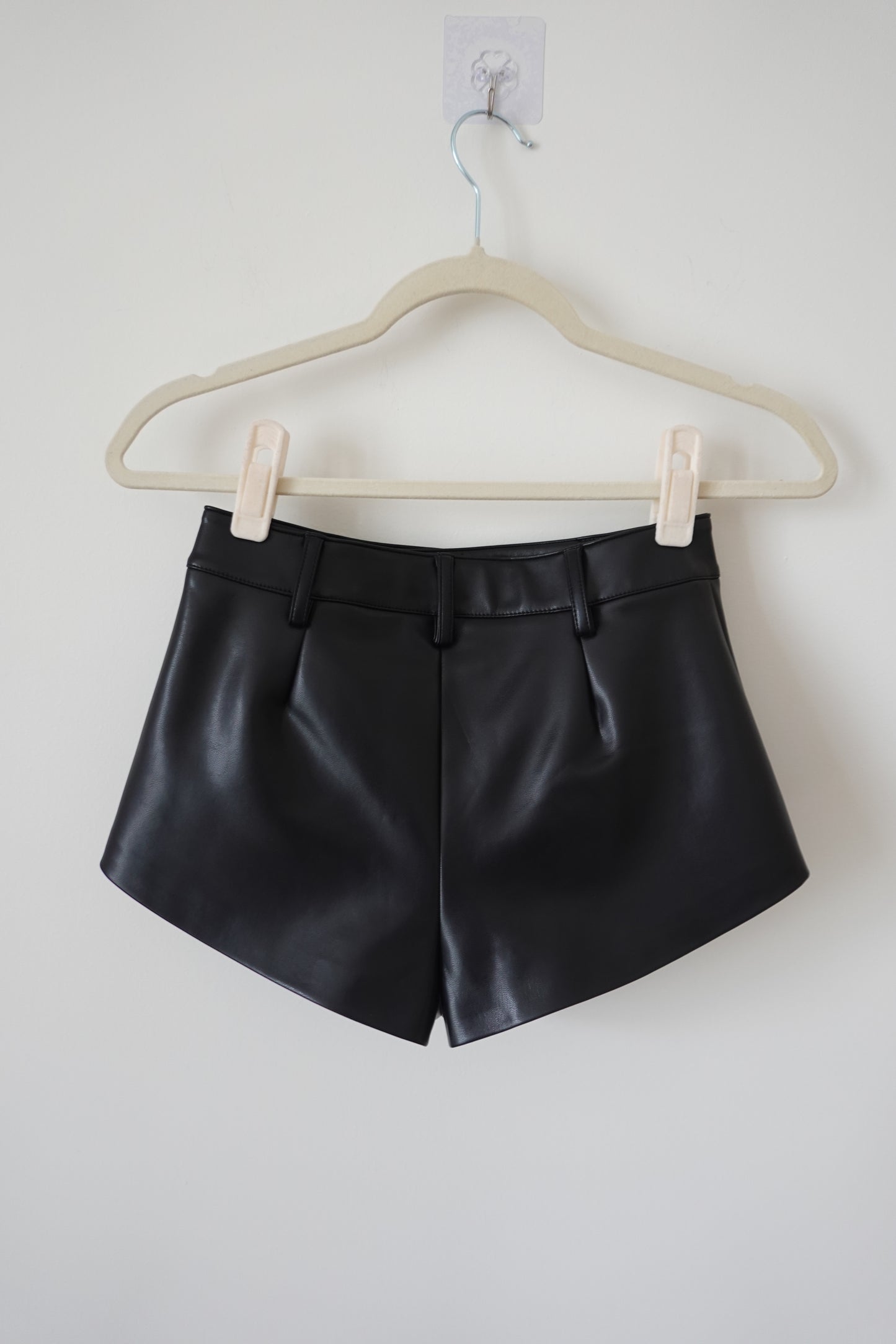 Naked Wardrobe - Vegan Leather Micro Shorts