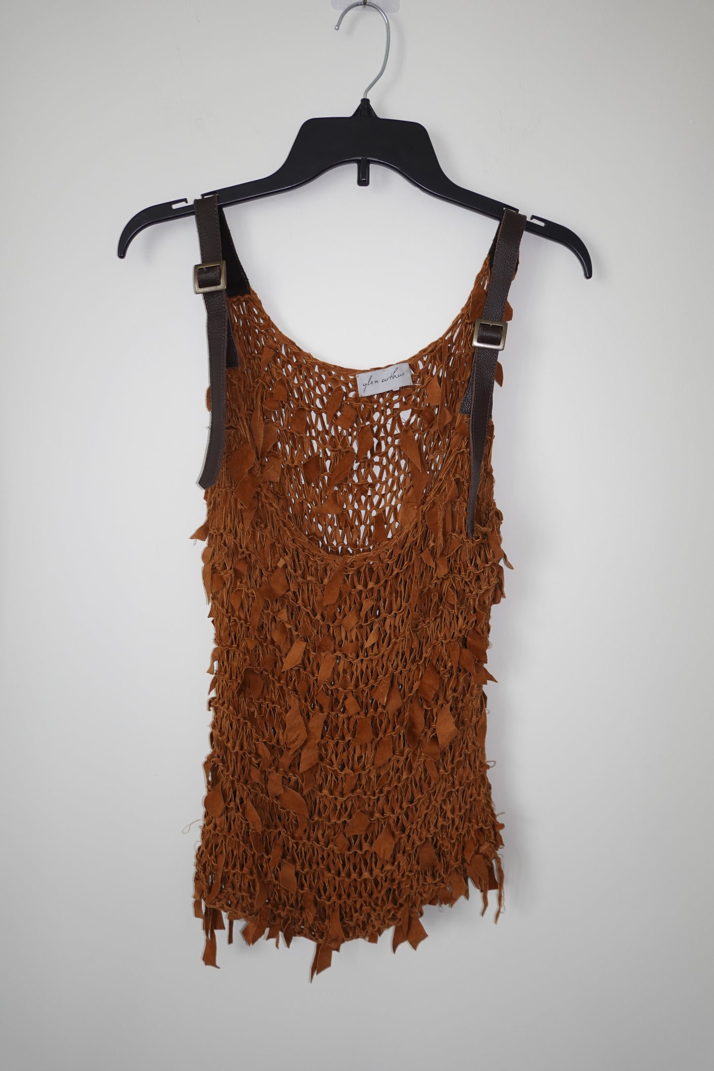 Ylen Arthur - Brown Suede Top