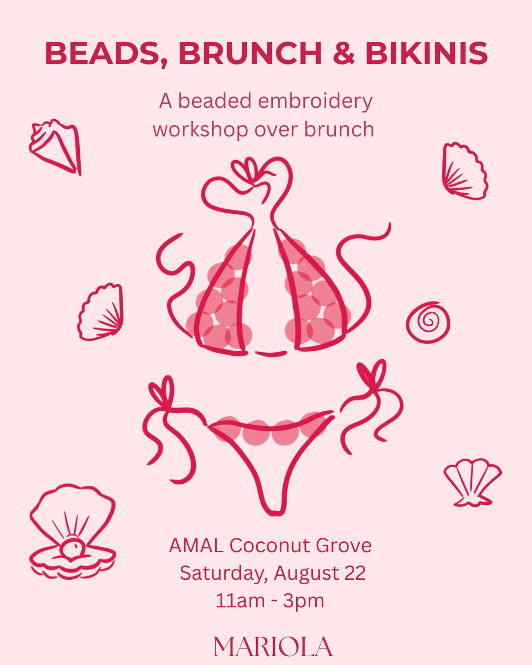 AUG 22: BEADS, BRUNCH & BIKINIS