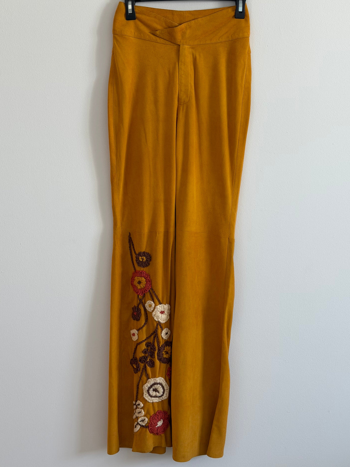 Mustard Suede Pants