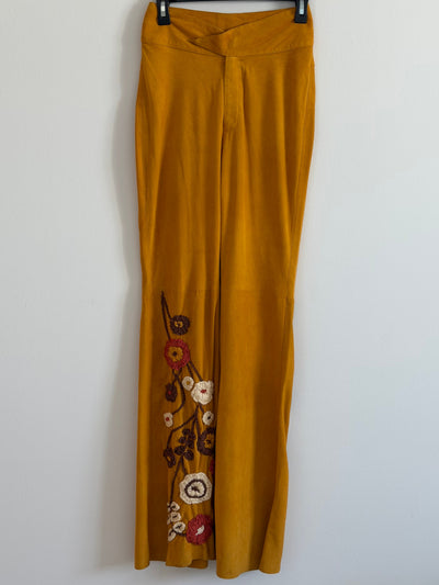 Mustard Suede Pants