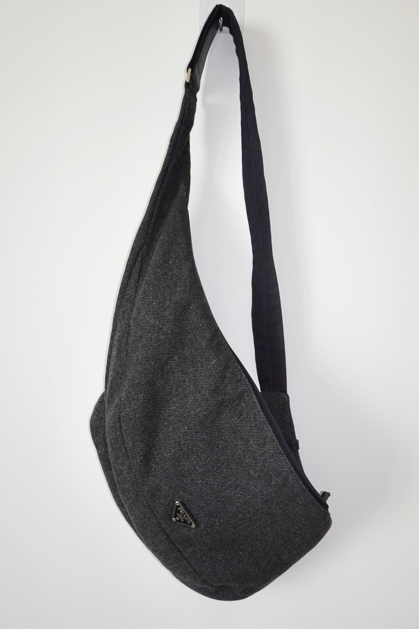 Prada - Wool Shoulder/Belt Bag