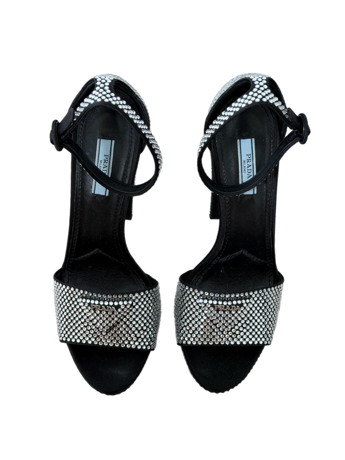 Prada Crystal Platform Heels
