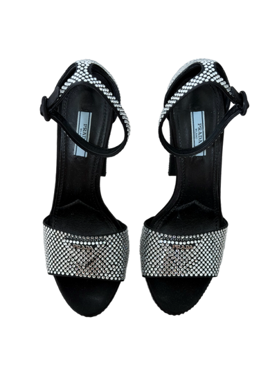 Prada Crystal Platform Heels