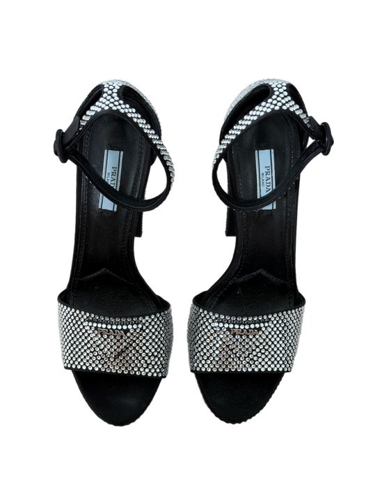 Prada Crystal Platform Heels