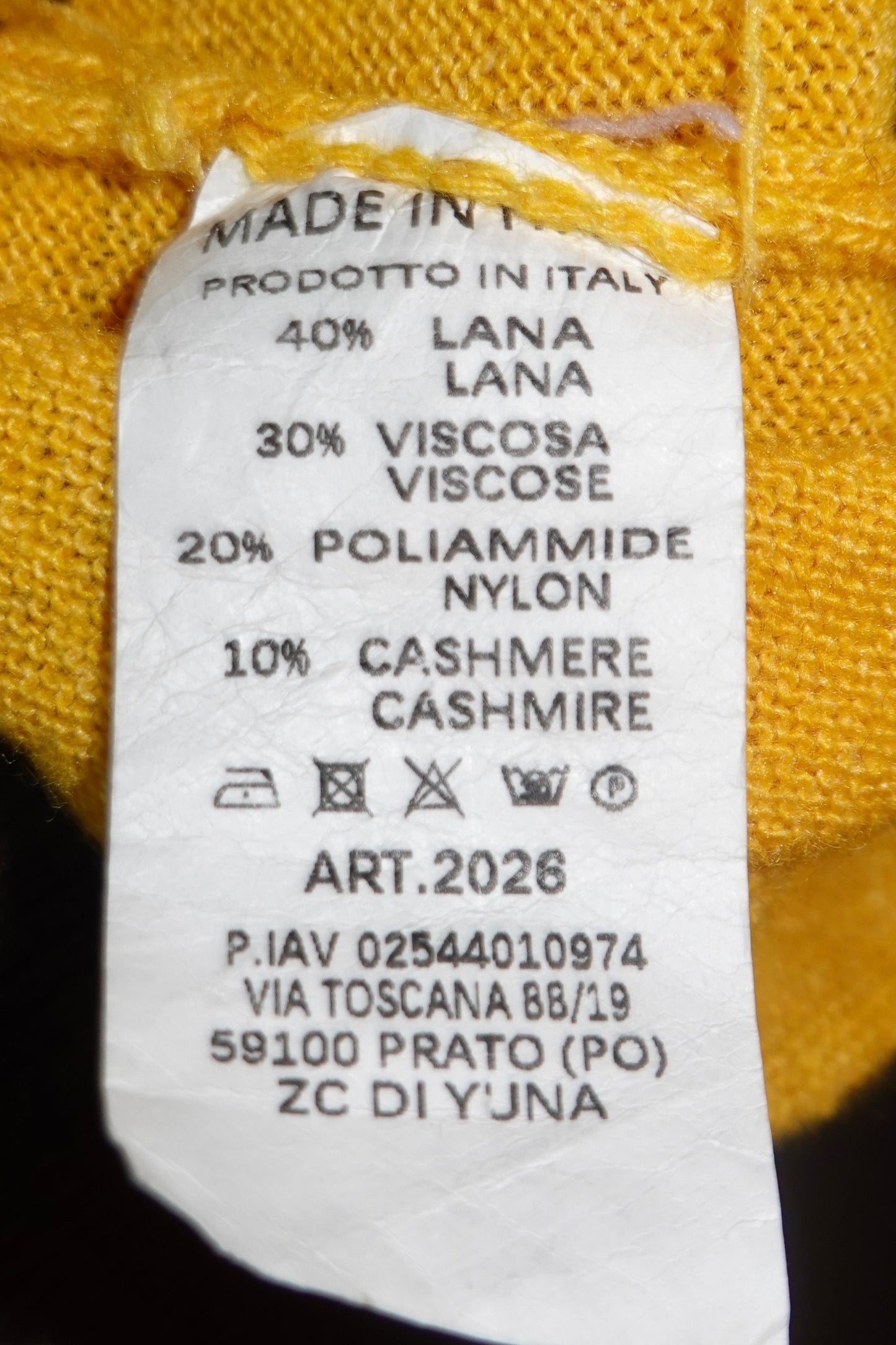 Yellow & Lilac Knit Sweater