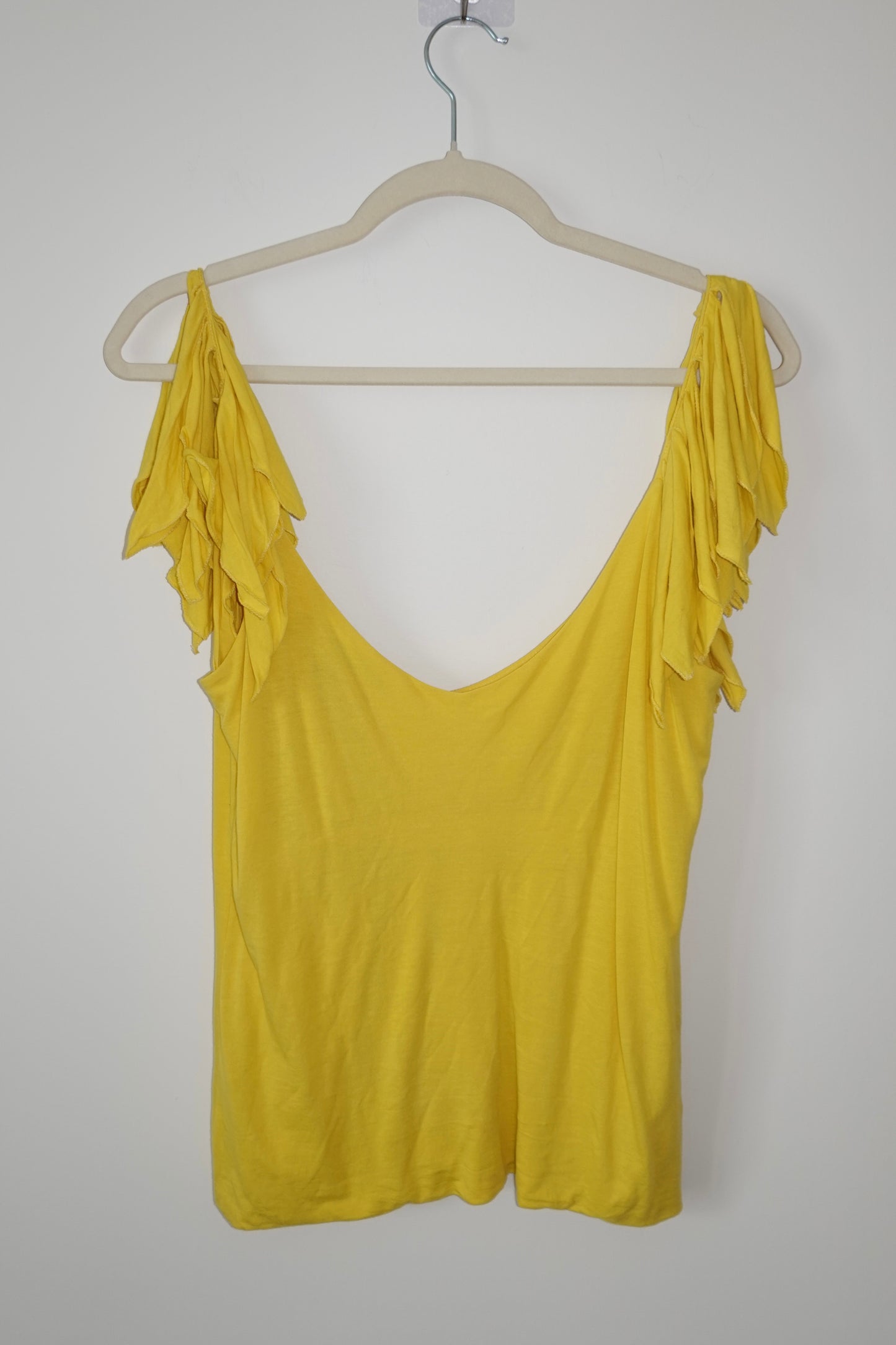 Ralph Lauren - Yellow Ruffle Strap Top