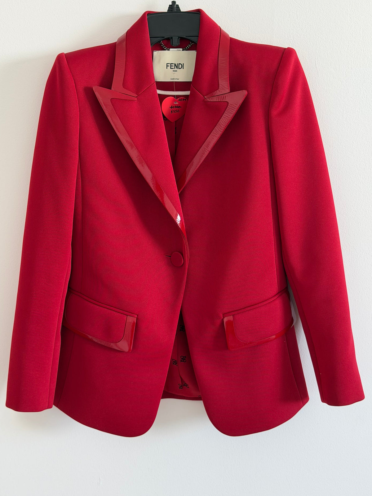 Red Fendi Blazer