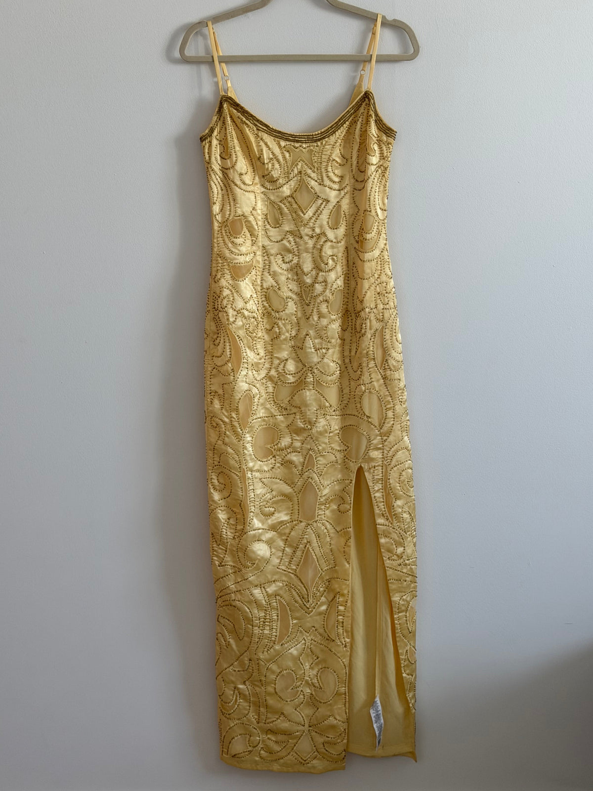 Yellow Embroidered Gown