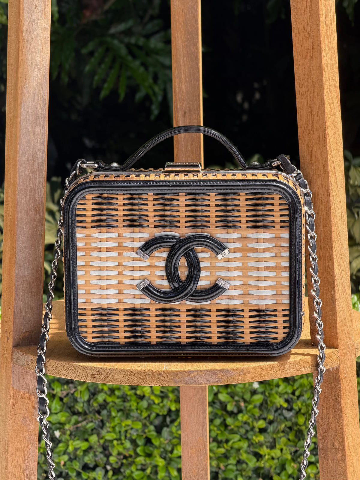 Chanel - Rattan CC Vanity Case