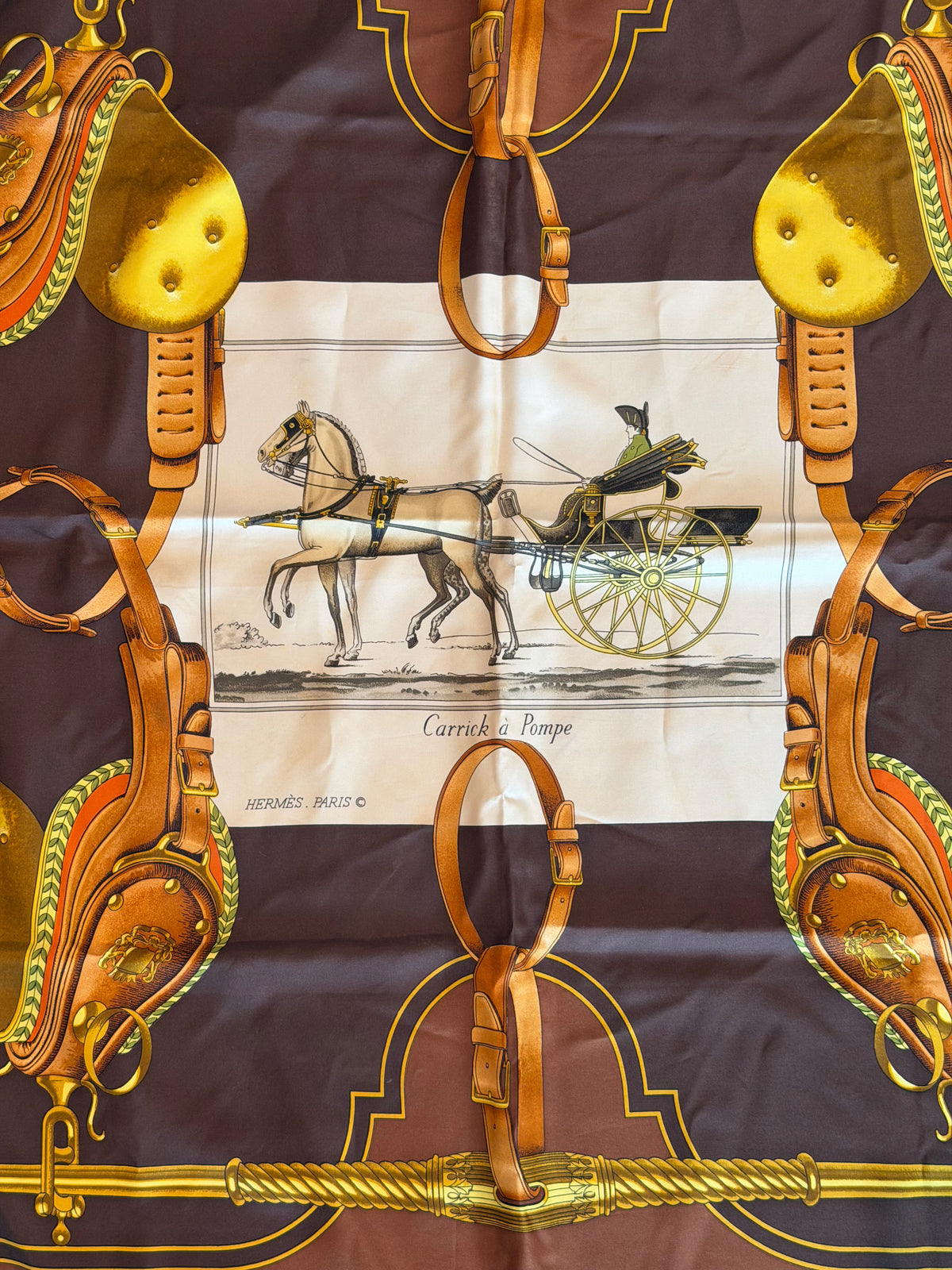 Hermes Carrick A Pompe Scarf