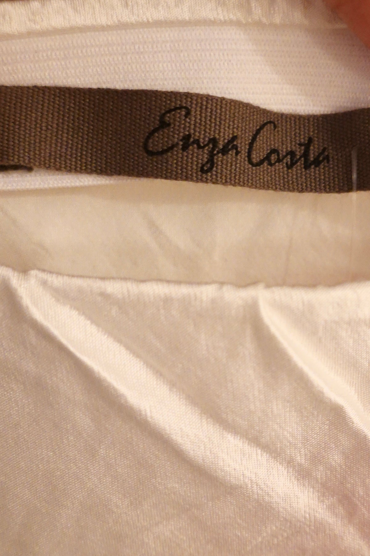 Enza Costa - Ivory Satin Bias Cut Skirt